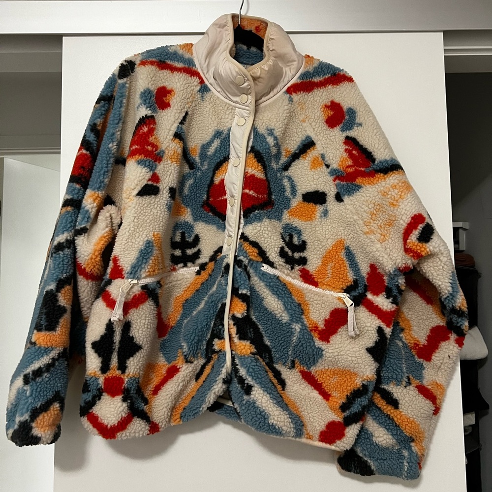 Free People Multicolor Patterned Jacket